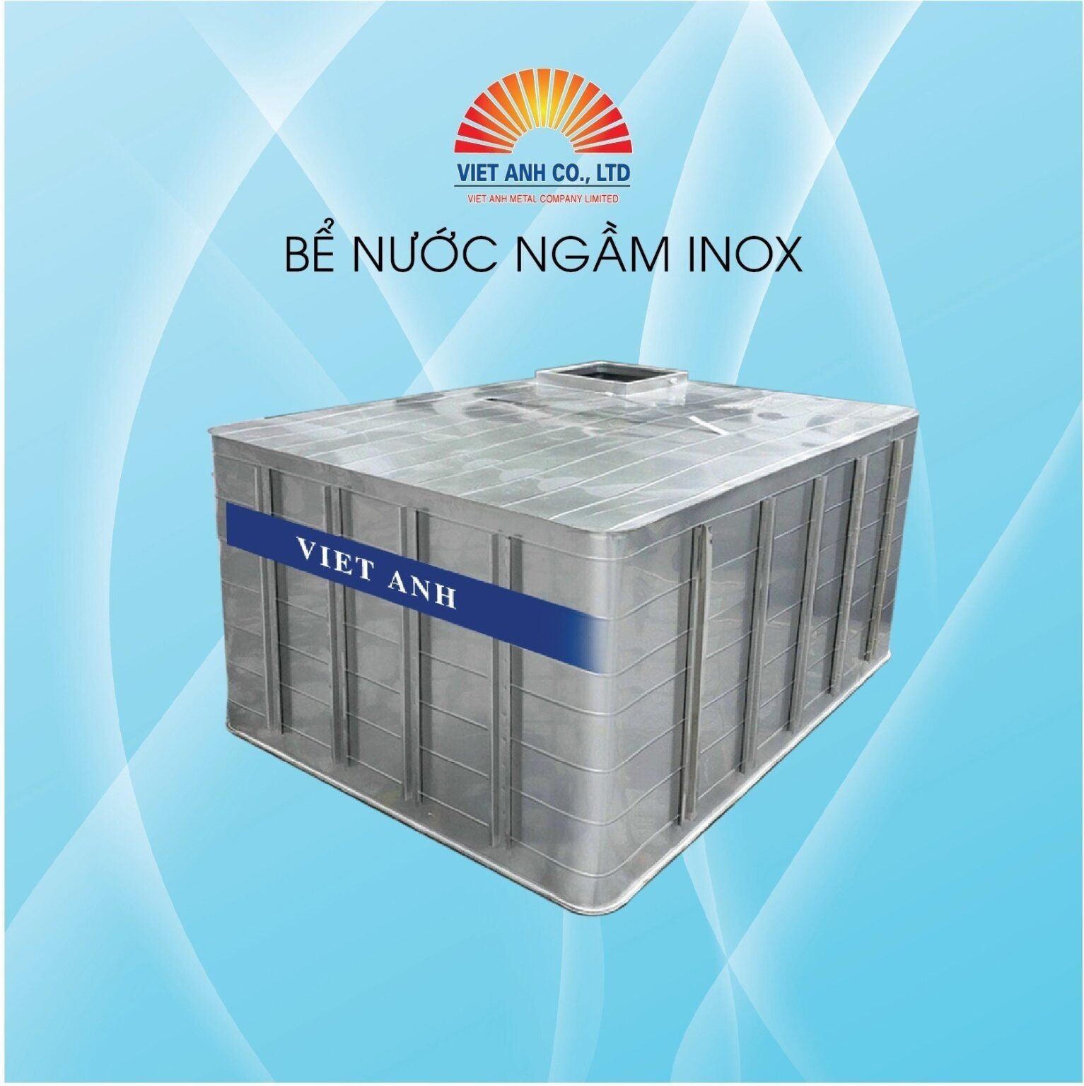 Bể nước ngầm inox - Bồn bể Inox Việt Anh