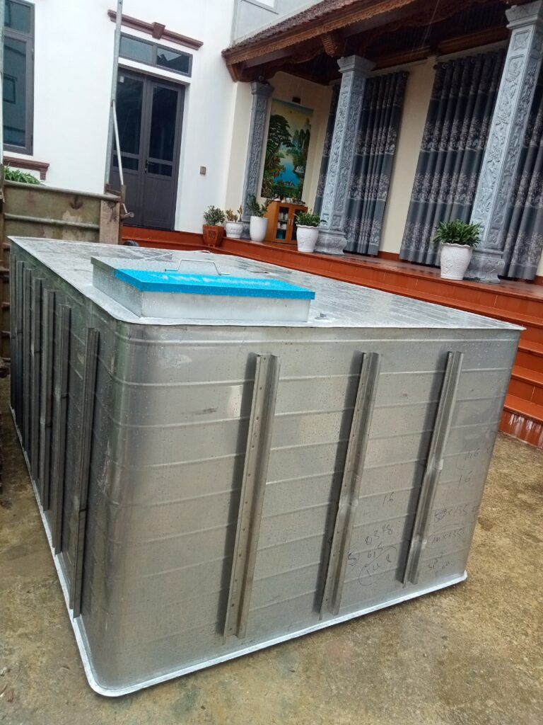 Bể nước ngầm Inox có sẵn 4000l - Bồn bể Inox Việt Anh