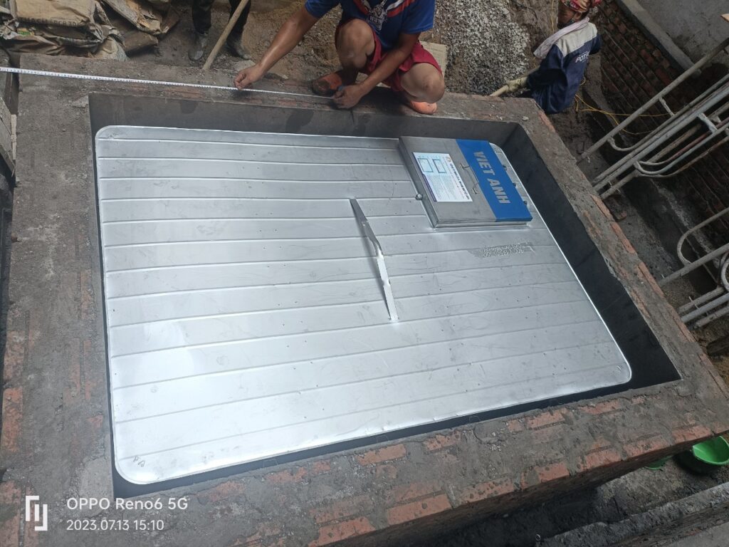Bể nước ngầm Inox có sẵn 3000l - Bồn bể Inox Việt Anh