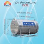 Bình bảo ôn Việt Anh 1500l ngang