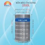 Bình bảo ôn Việt Anh 2500l đứng