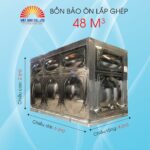 Bồn bảo ôn lắp ghép Inox Việt Anh 48m3