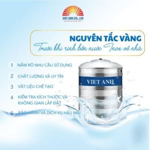 Nguyên tắc vàng trước khi rinh bồn nước inox về nhà