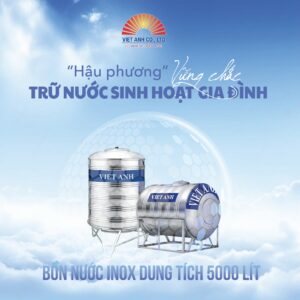 Hậu phương vững chắc trữ nước sinh hoạt gia đình