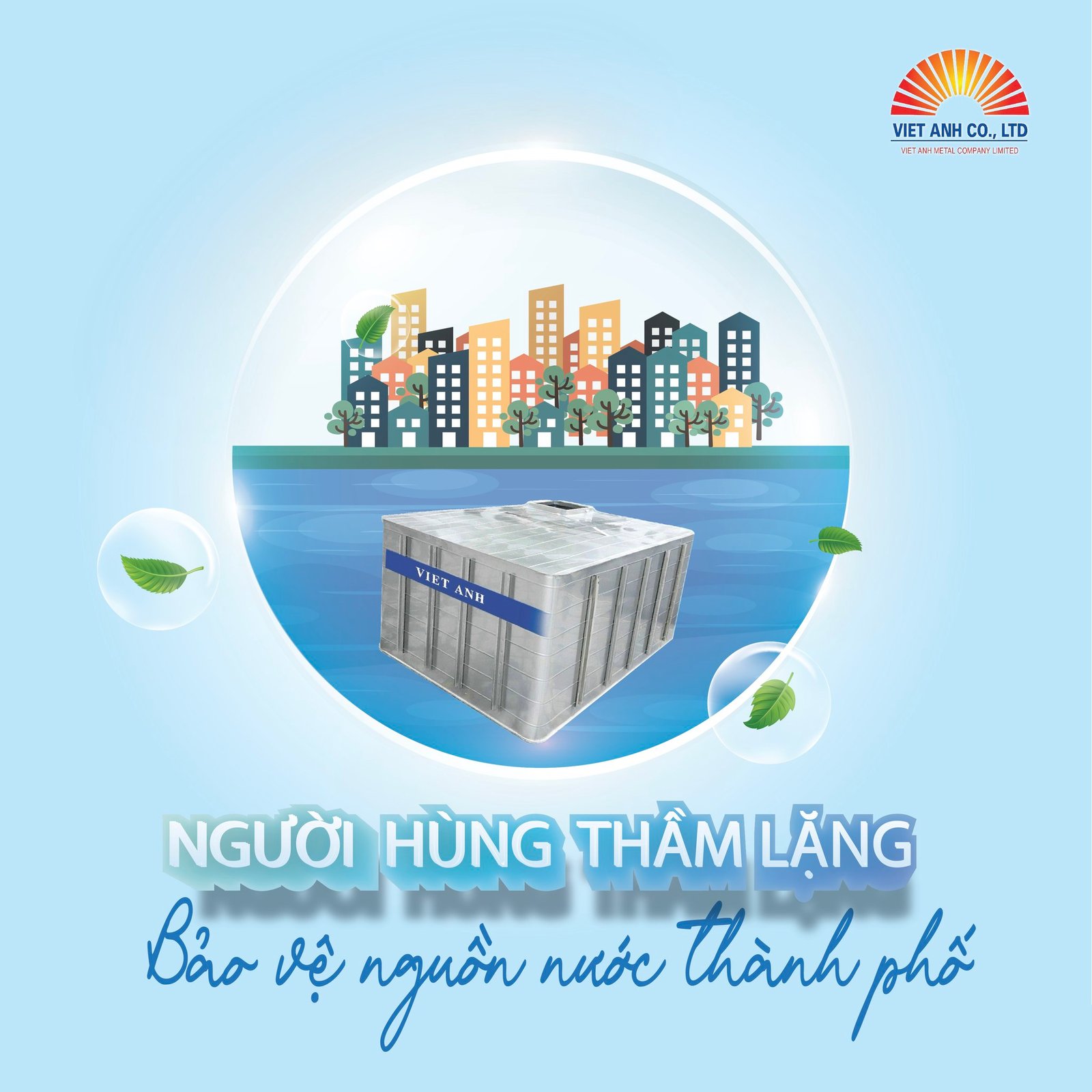 Người hùng thầm lặng bảo vệ nguồn nước cho các cư dân thành phố - bể ngầm Inox-vệ sinh an toàn cho gia đình.