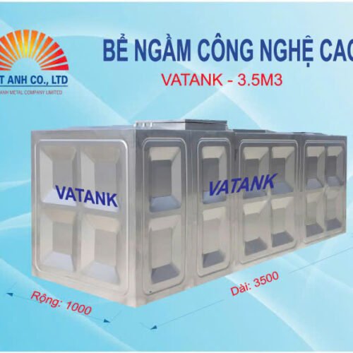 Bể Nước Ngầm Inox Công Nghệ Cao 3,5m3