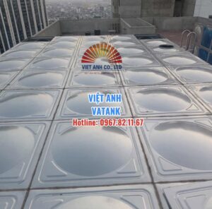 Bể lắp ghép inox cỡ lỡn 500m3 tại dự án nhà ở xã hội ở Hải Phòng