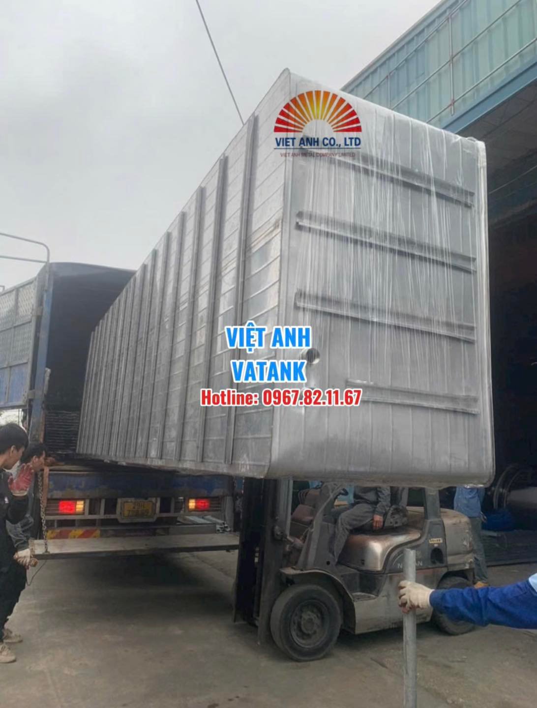 Xuất xưởng bể ngầm inox siêu to, siêu khủng cho khách hàng VIP