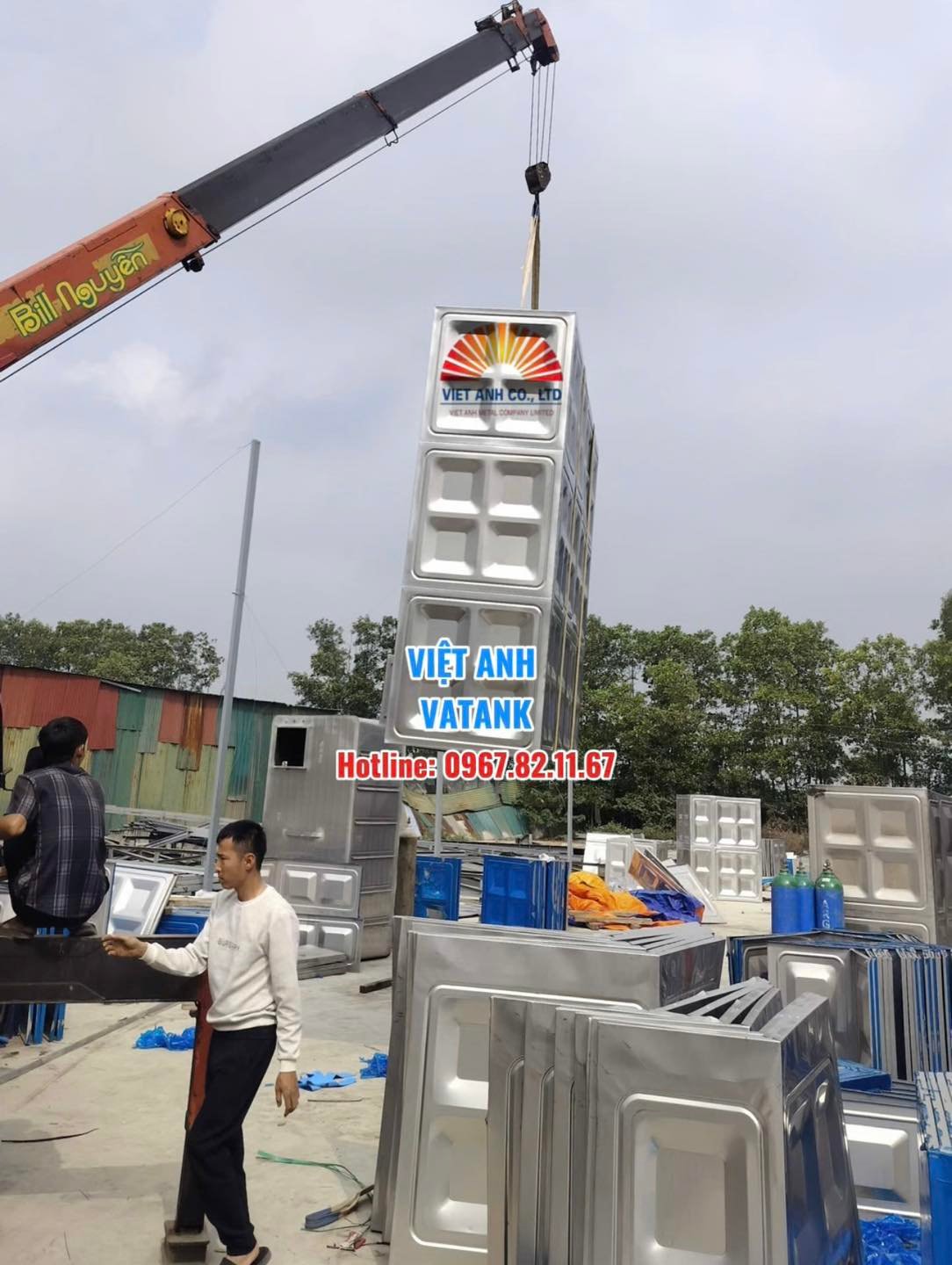 Bể nước ngầm bằng Inox 304 cao cấp thương hiệu VATANK của công ty Việt Anh.