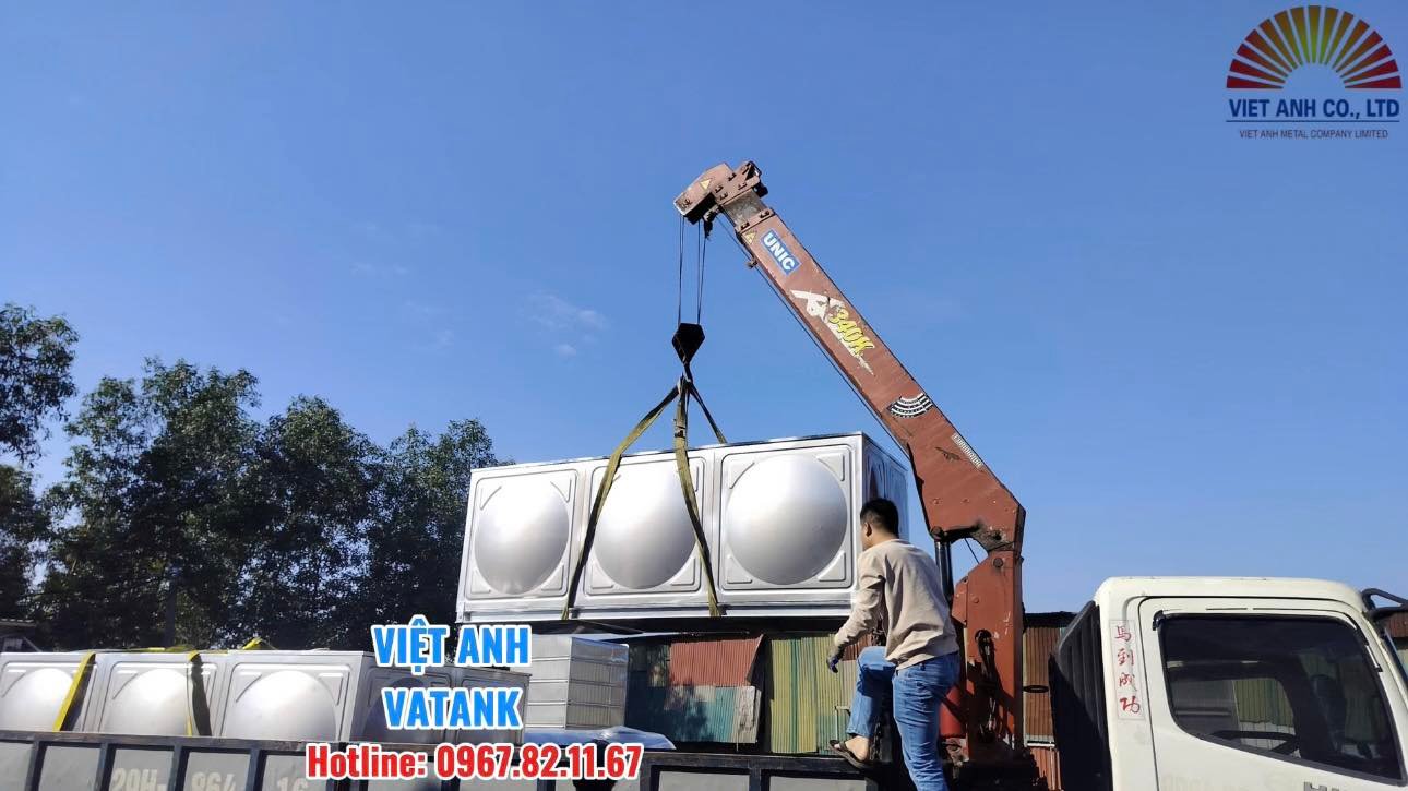 Vận chuyển bồn nước lắp ghép inox 304 Việt Anh VATANK