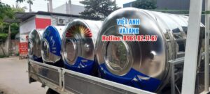 Bồn tròn inox 304 Việt Anh VATANK có gân tăng cứng siêu bền.