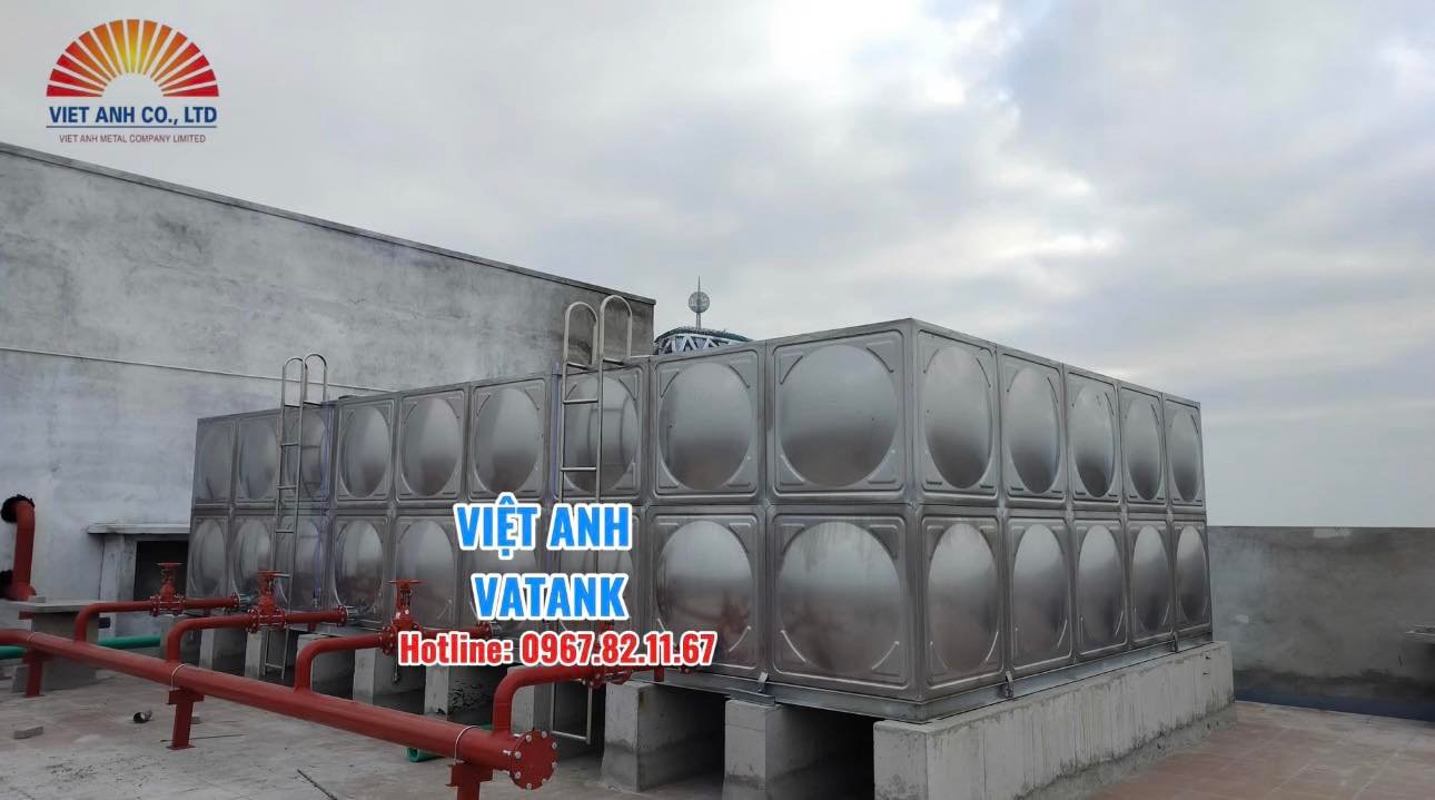 Nghiệm thu bồn lắp ghép Inox dung tích 410m3 tại Hải Phòng do Việt Anh Vatank thực hiện.