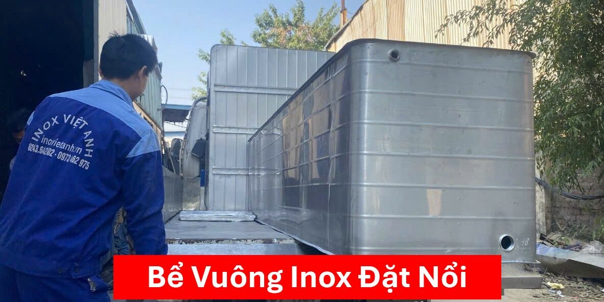 Bể vuông Inox Đặt Nổi Bể vuông Inox Đặt Nổi