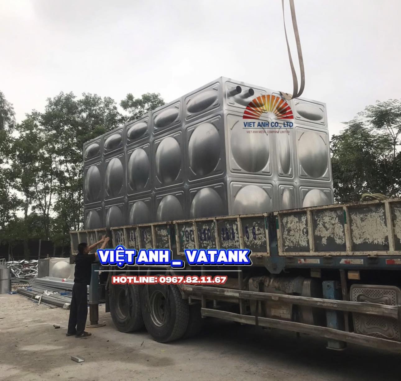 Bể inox lắp ghép dung tích lớn giải pháp lưu trữ nước hiệu quả