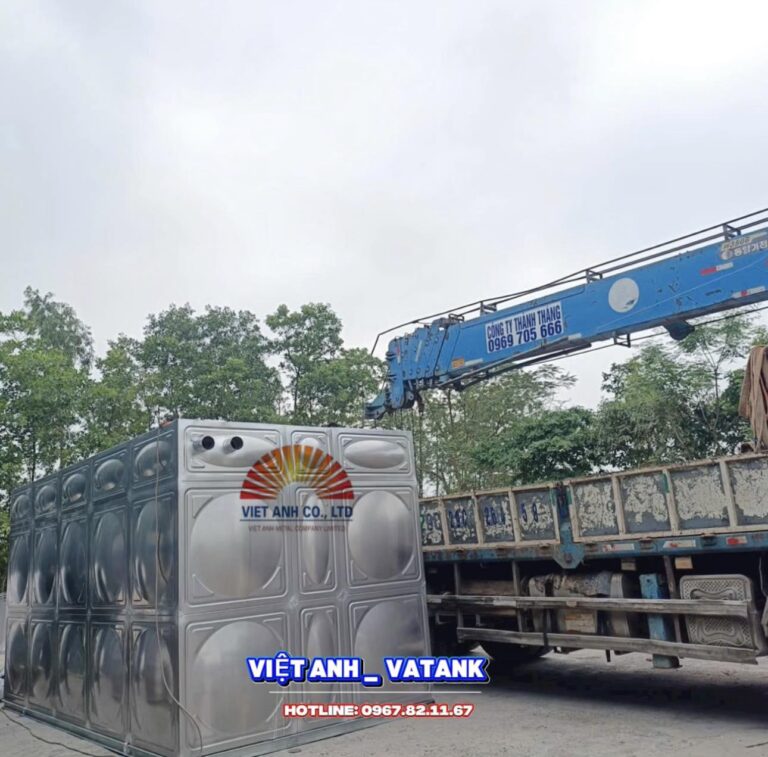 Kết cấu bể lắp ghép inox VATANK chắc chắn bền bỉ chống ăn mòn