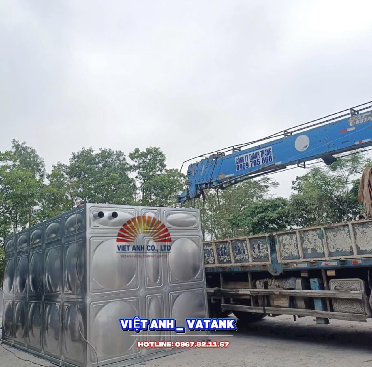 Kết cấu bể lắp ghép inox VATANK chắc chắn bền bỉ chống ăn mòn