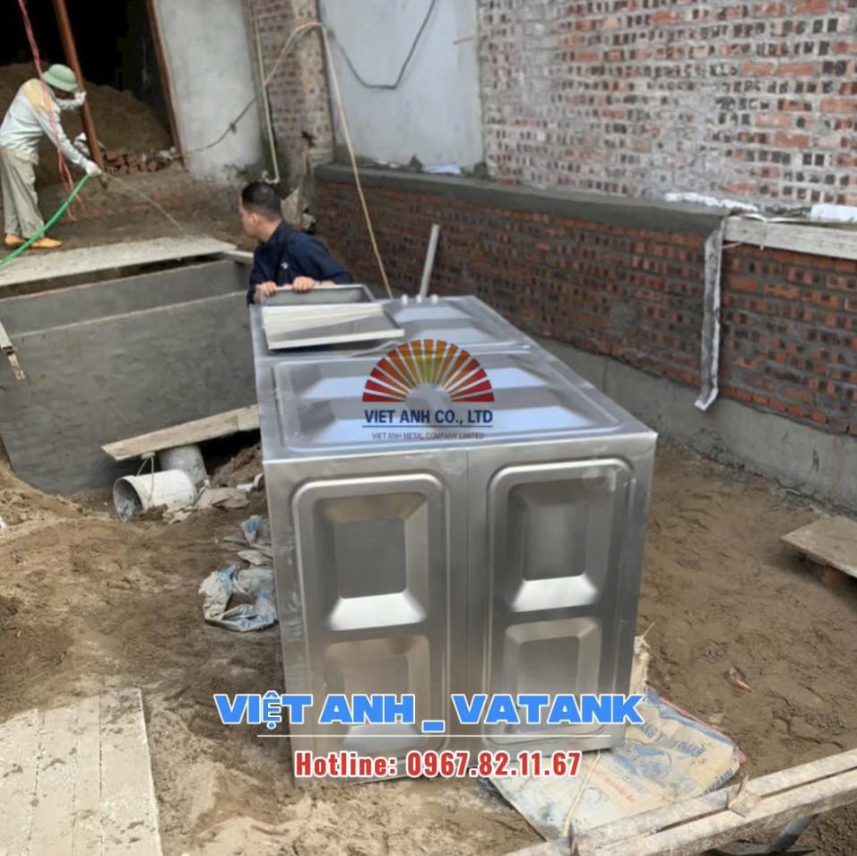 Lắp đặt bồn nước inox an toàn cho gia đình