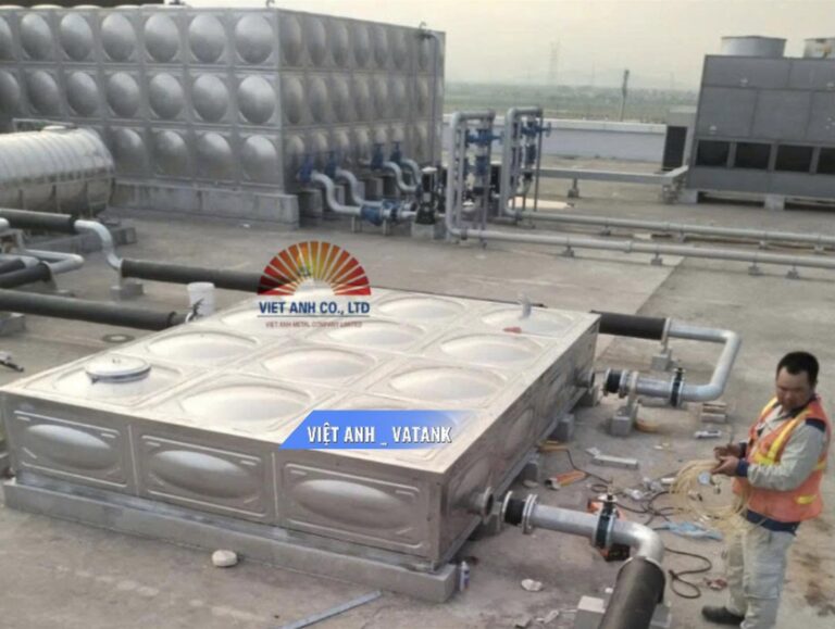 Thi công bể lắp ghép inox Việt Anh VATANK tại Bắc Ninh